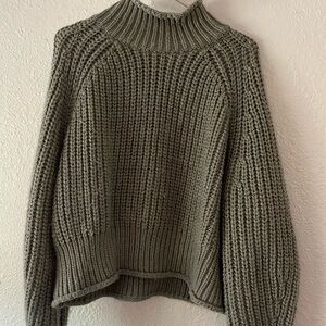 X-Large, Light Green Knitted sweater, H&M, Good Quality